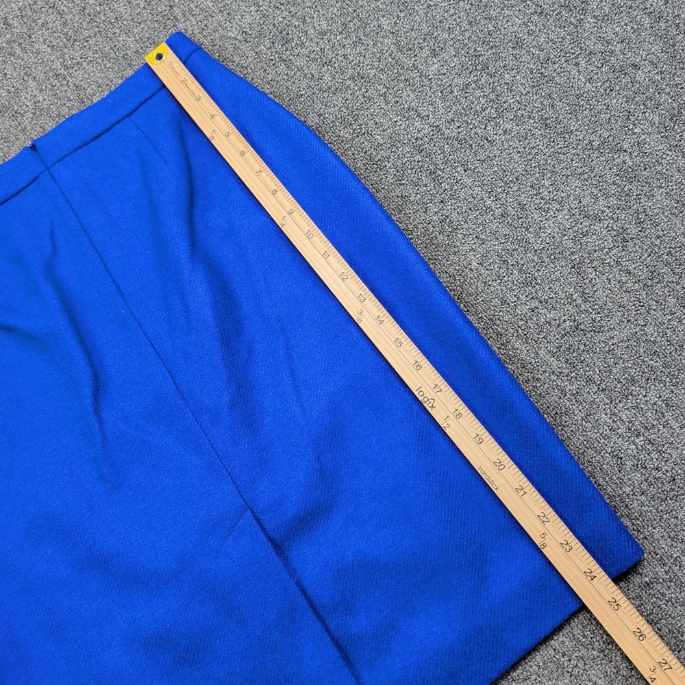 Pure Collection Classic Pencil Skirt 6 Sapphire Blue 100% Wool British Cloth NWT - Picture 10 of 12